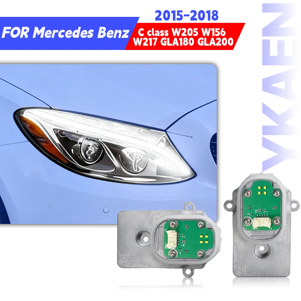 

Синие, красные светодиодные платы DRL для Mercedes Benz C class W205 W156 W217 GLA180 GLA200 Модуль управления дневными ходовыми огнями A2059060601