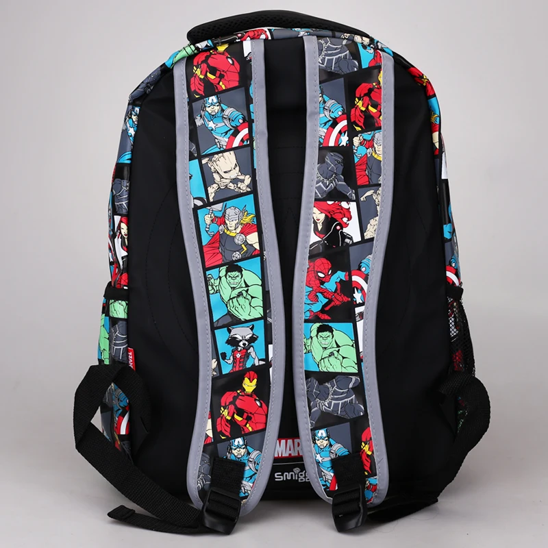 MINISO Avengers School Bag Students Backpack Boys School Bag Wash Bag Primary and Secondary School Student Backpack