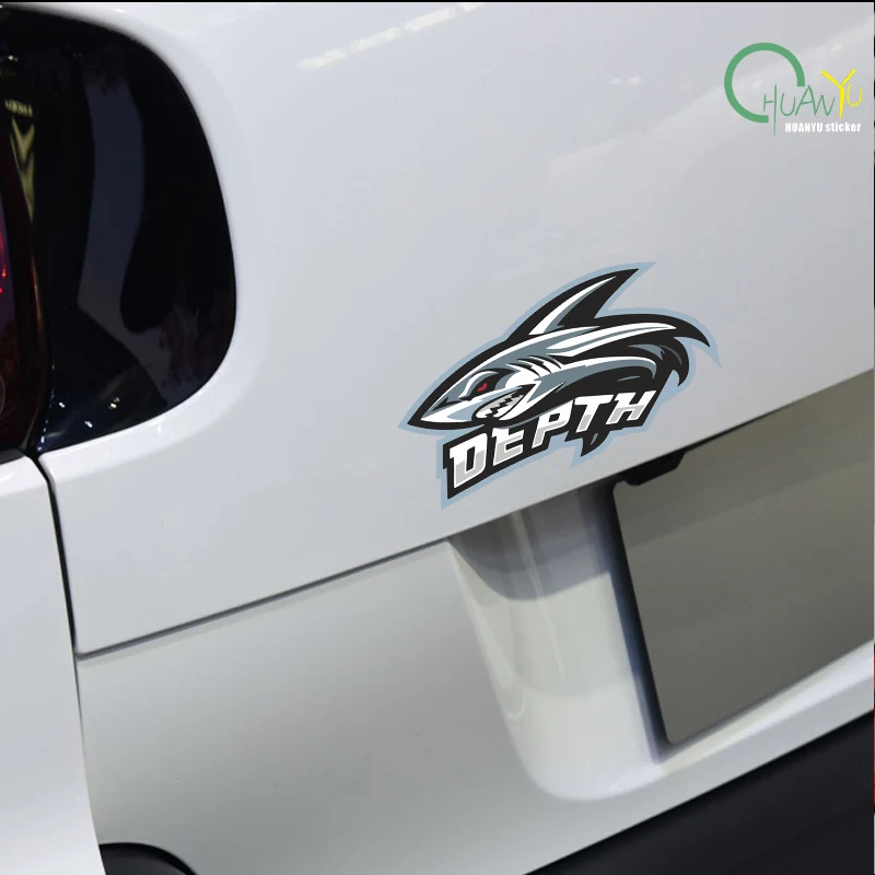 Shark sticker creative personal decoration to cover scratches on electric motorcycles, waterproof reflective sticker