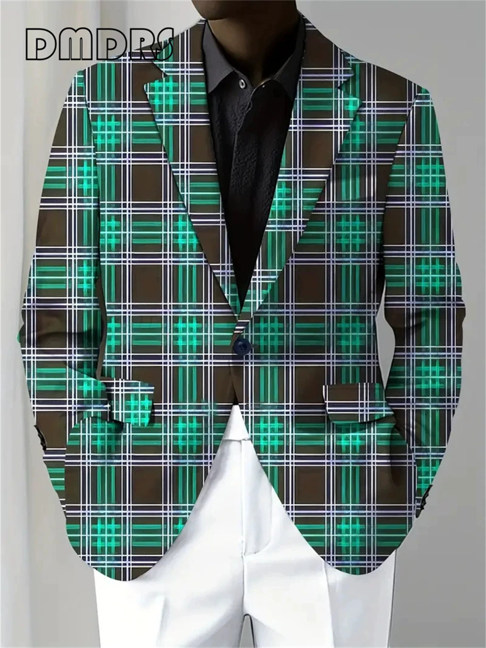 

Fashion Checkered Men's Suit Jacket - Lightweight Printed Blazer for Wedding, Office, Night Out (S-5XL, 20 Colors) Best Seller
