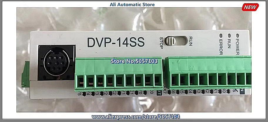 DVP14SS211T 14-Point Host 8DI 2 Way 10K Input 6DO NPN 24VDC 0.5A 2 Way 20K Output 90% New
