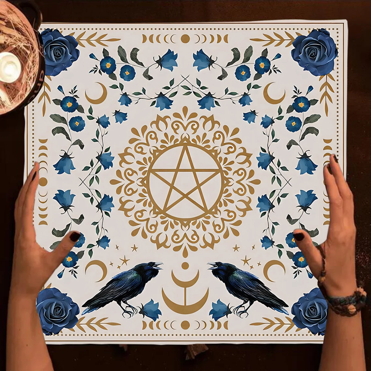 Wicca Altar Cloth Star Tarot Card Table Cloth For Tarot Tablecloth Fabric Pagan Pendulum Witchcraft Astrology Oracle Card Mat