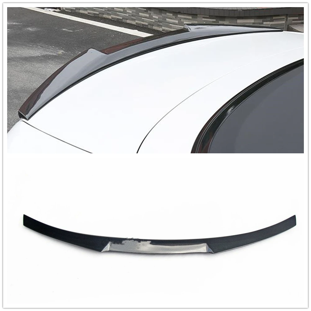 

Car Rear Trunk Spoiler Wing Tailgate Lid Flap Trim Decklid Splitter Auto Accessories For BMW F82 2015-2020 Coupe 2 Door M4 Style