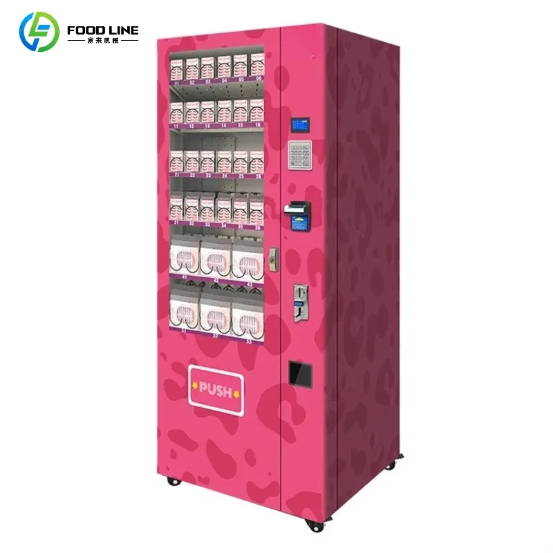 Self Service Dispenser Changing LED Vending Machine for Beauty Products Lipsticks Lashes Vending Machine for Sale Customized