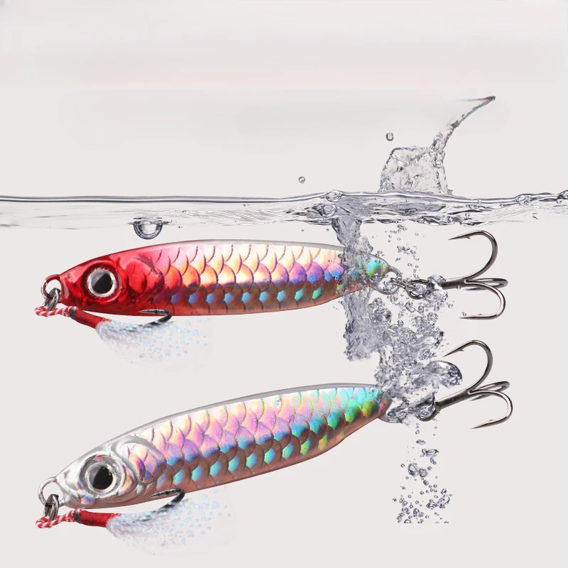 Micro Metal Jig 7g 10g 15g 20g 25g 30g Shore Casting Jigging Lure Shore Casting Saltwater Fishing Lure Bit Artificial Bait