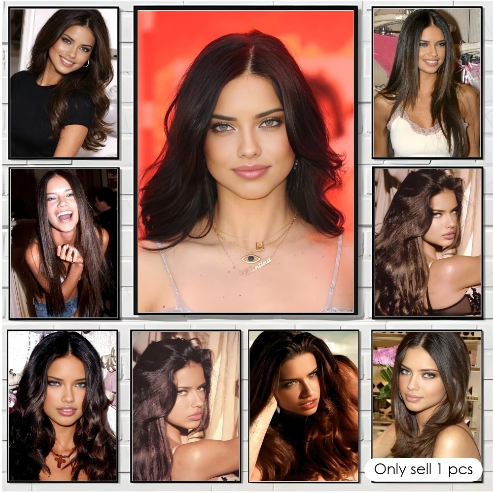Model A-Adriana Lima Poster Decorative Wall Art Stickers Mural Photo Print for Home Living Room Hallway Decor