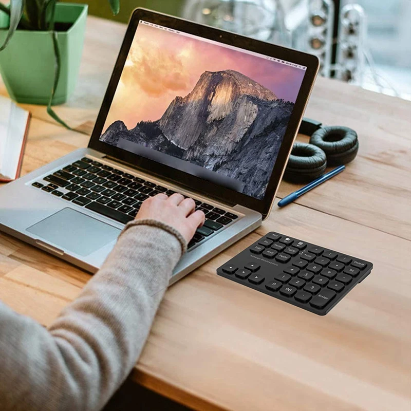 Wireless Number Pads, 36 Keys Numeric Keypad Portable Number Keyboard For Desktop, Laptop, And Tablet Easy Install