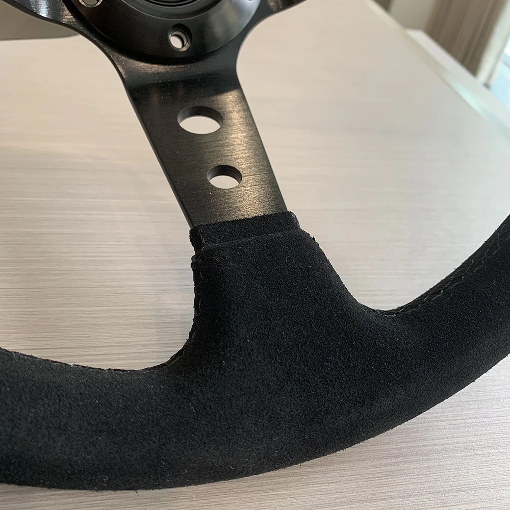 TIYPEOR DEEP DISH suede drift 14 inch 350mm steering wheel