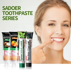 100g Whitening Toothpaste Coconut Bamboo Charcoal Mint Remove Tooth Stains Anti-cavity Mouth Freshener Multi-effect Toothpaste