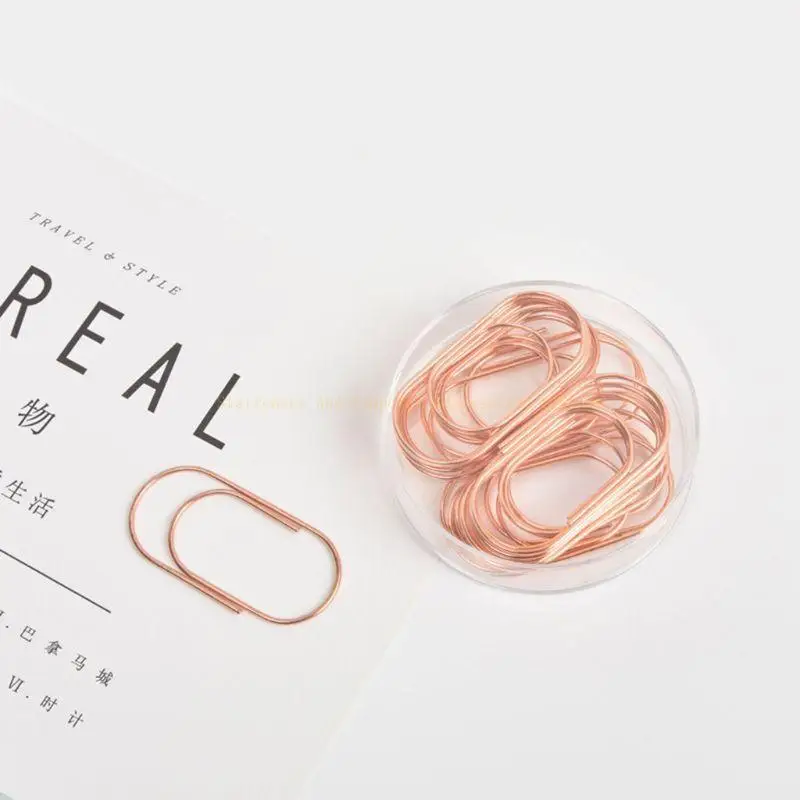 20pcs مقاطع الورق المعدنية 20mm مقاطع صورة على نطاق واسع مرجع مرجعية للمدرسة