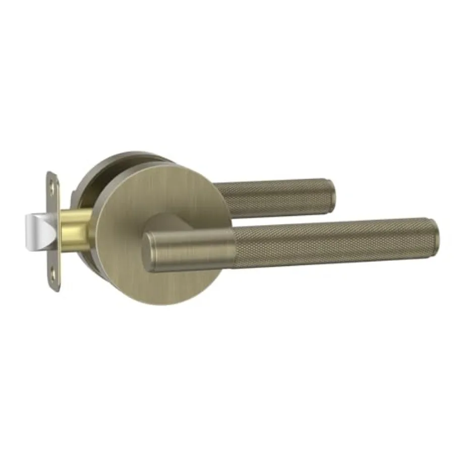 

Knurled Door Handles, Heavy Duty Non-Locking Door Lever for Hall, Closet, Office Area, Shopping Malls AM0016