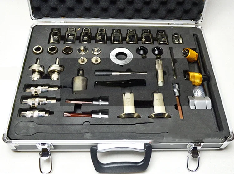 38pcs Common Rail Injector Disassembly Tool + Aluminum Box Full Set of Common Rail Injector Repair Tools