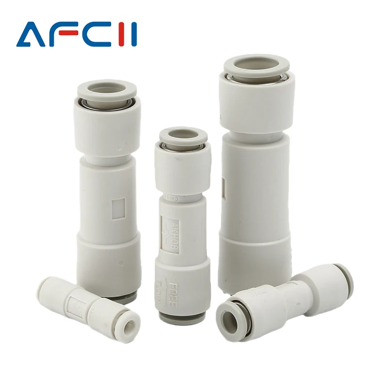 Non Return Check Valve One Way Air Check Valve 4mm 6mm 8mm 10mm pneumatic AKH4/AKH6/AKH8/AKH10/AKH12