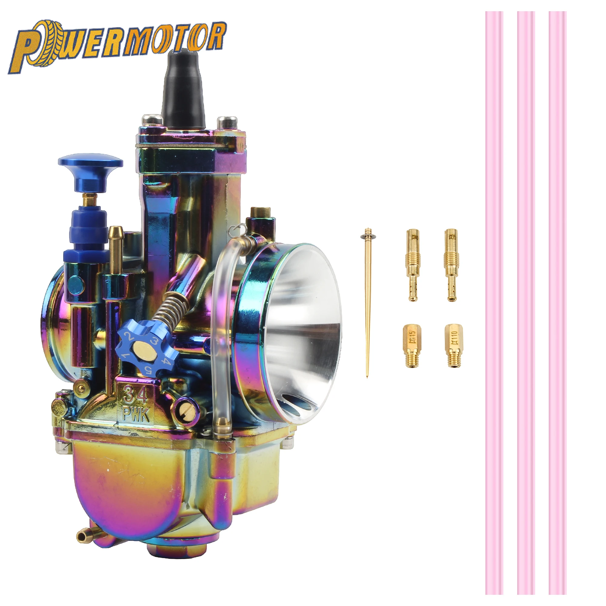 

PWK 28 30 32 34mm For OKO 2T 4T Motorcycle Carburetor Carb Dirt Pit Bike Scooter ATV Parts With Power Jet Carburetor