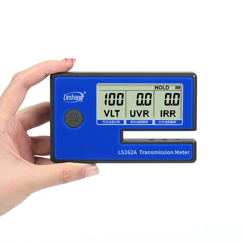 LS162 LS162A Измеритель солнечной передачи Портативный измеритель оттенка окон Vlt Измеритель пропускания солнечной пленки Тестер оттенка окон пленки