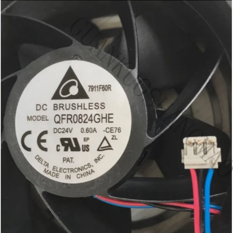 

HJY 1-piece Delta Fan QFR0824GHE DC 24V 8038 8CM 3-pin inverter cooling fan