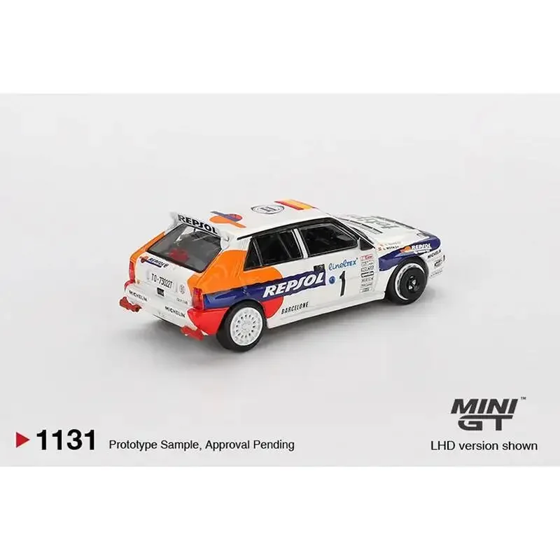 ما قبل البيع MINIGT 1131 Lancia 1:64 Delta HF 1993 Rallye Monte Carlo Integrale Evoluzione # 1 مجموعة ألعاب نموذج سيارة دييكاست