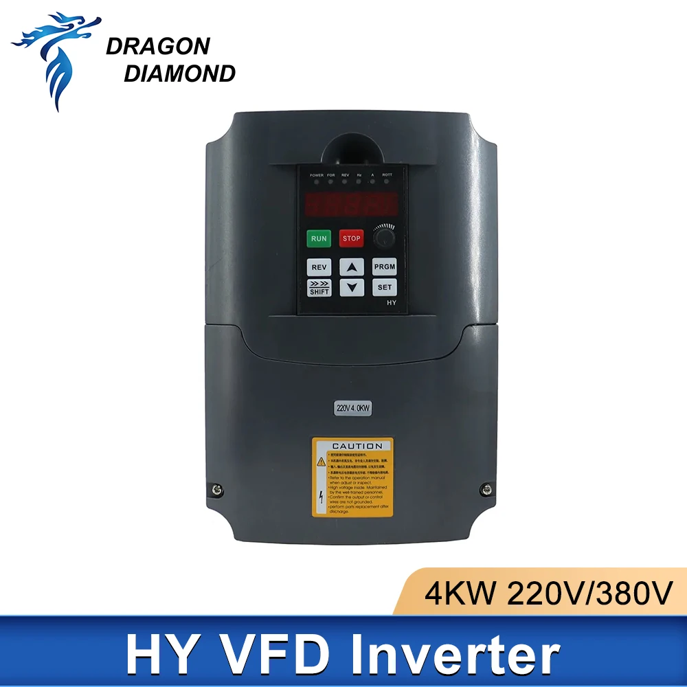 HY 4KW VFD Variable Frequency Inverter 0-400Hz input single phase ouput 3 phase 220V CNC Spindle Motor Speed Controller Driver