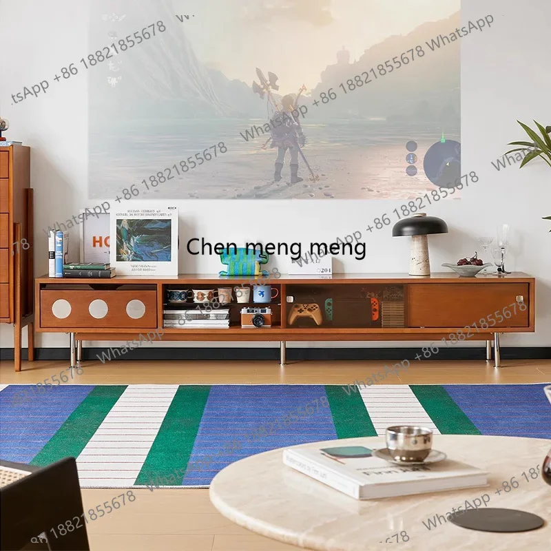 

F5822 Vertical Normal Tv Stand Brown Heavy Storage Minimalist Modern Tv Cabinet Nordic Designer Mueble Televisor Furniture for H