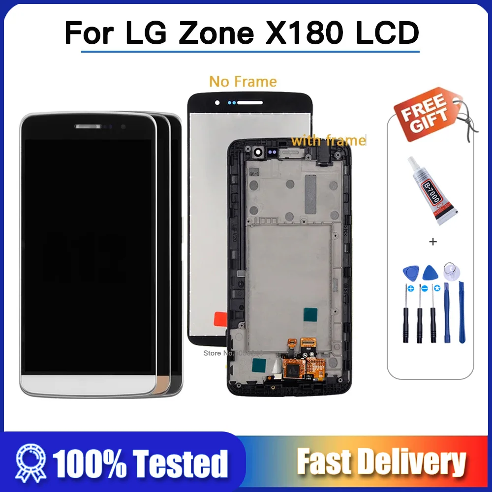 

ЖК-дисплей и рамка для LG Zone X180, для Ray X190, запчасти для LG X180 X190