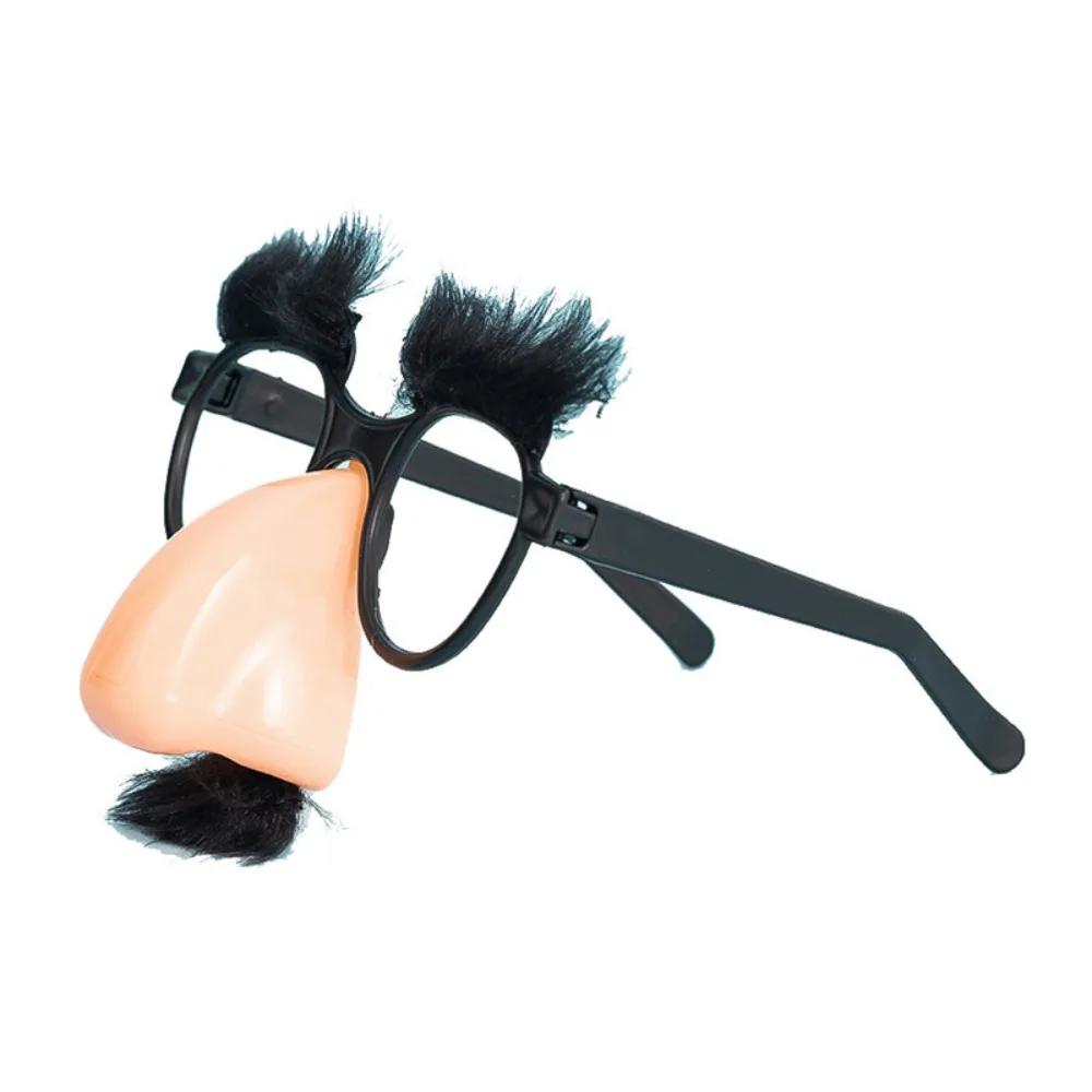 9pcs Black Glasses with Eyelash Nose Beard Halloween Party Decoration Glasses for Women Men Funny Prank Performances Wholesale