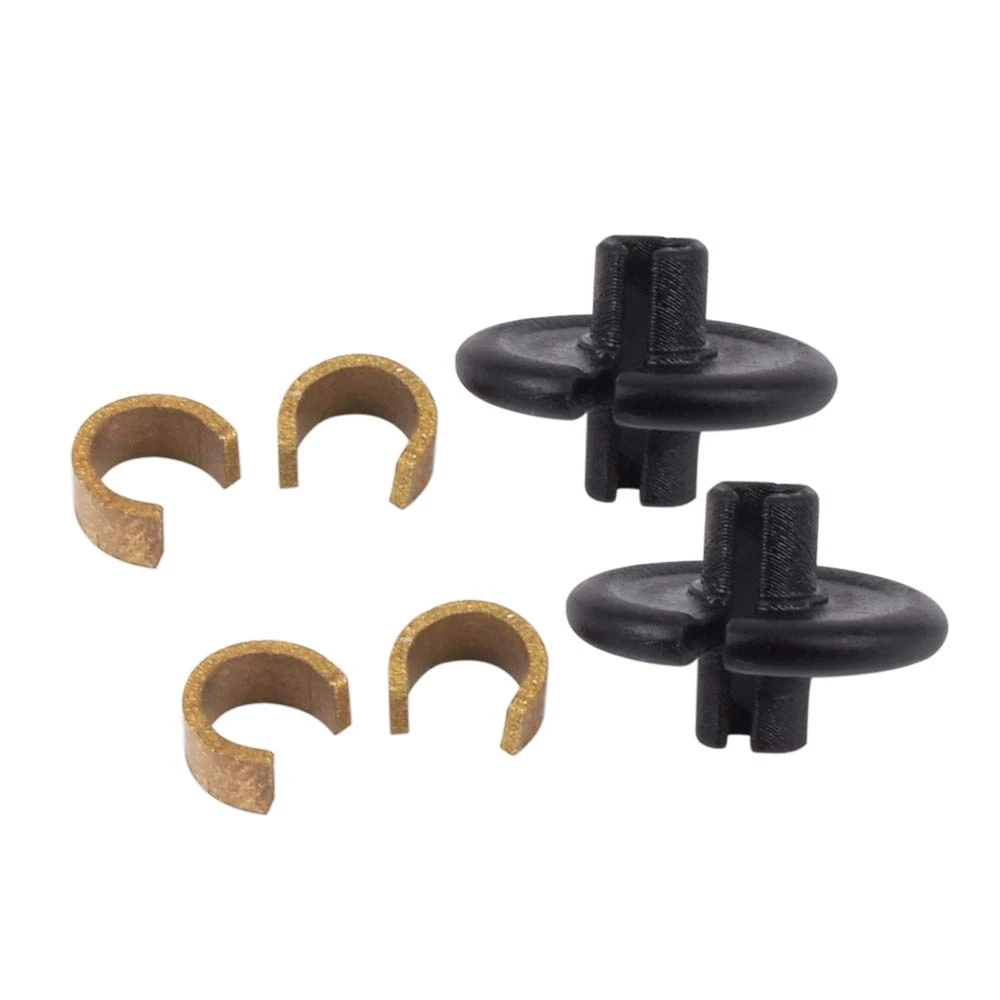 6 set ARCHERY Kisser Button Black with Copper Anchor Clips