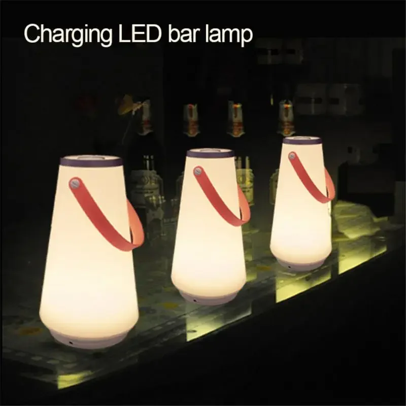 المحمولة اللاسلكية ضوء الليل LED اللمس الذكية USB شحن التخييم في الهواء الطلق مصباح خارجي غرفة نوم غرفة المعيشة أضواء طاولة الحمام #2