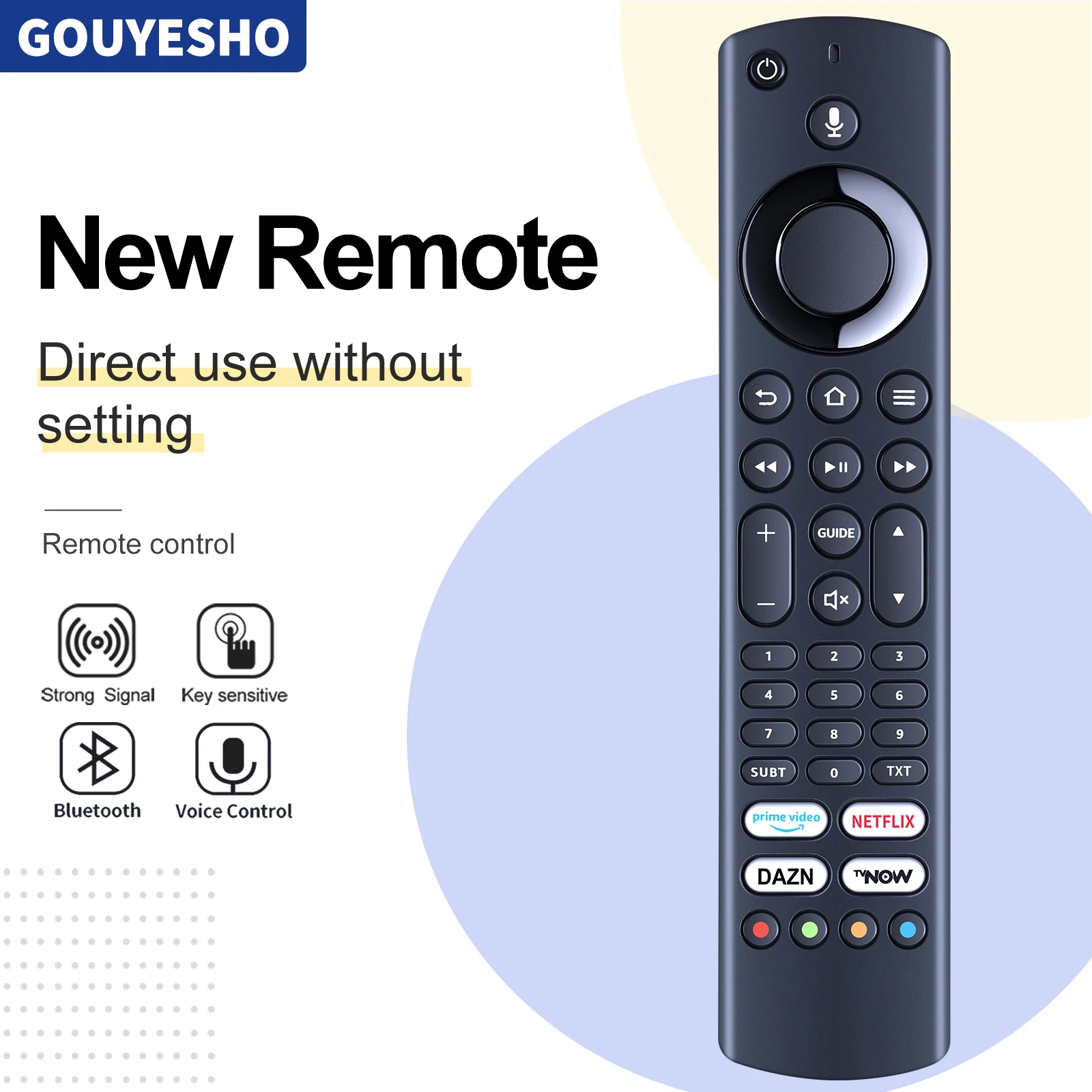 New Remote Control ALD187R-1 for Grundig Amazon Fire TV 43554965GUB7062 435565VOE71