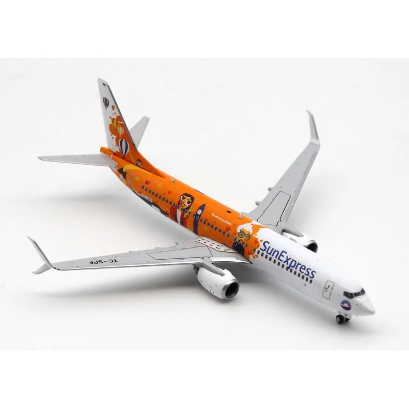 LH4288 Alloy Collectible Plane Gift JC Wings 1:400 SunExpress Air Boeing B737-800 Diecast Aircraft JET Model TC-SPF With Stand