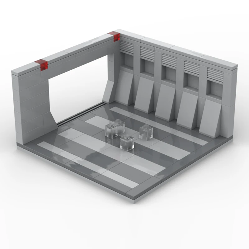 City Street View Model MOC Bouwstenen Tiny Launch Module Modulaire technologie Kinderen Vakantiecadeaus Assembleer speelgoedpakket