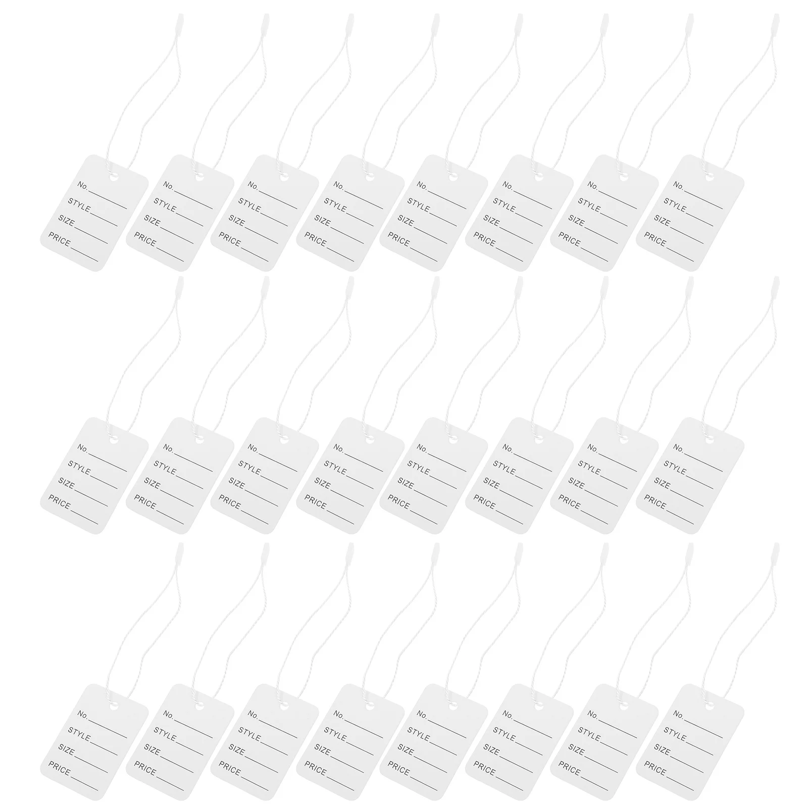 

2000pcs Price Label With Clothing Jewelry Plastic Hang Waterproof Durable Labeling String For Pricing Hang Tags With String