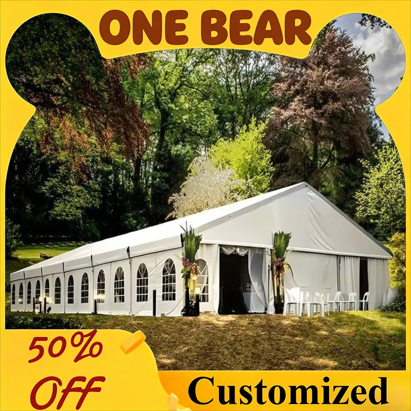 Custom Size Windproof Aluminum A Frame Tent PVC Canopy Shelter for Warehouse Storage Wedding Ceremony Outdoor Event Gatherings