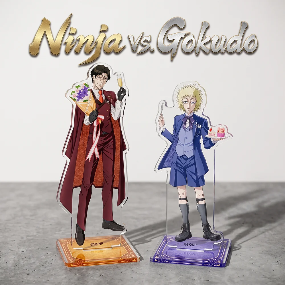 Ninja vs Gokudo Shinoha Kiwami 15CM Double Sided Acrylic Stand Keychain 2026 New Anime Stand Display Decor Holiday Gift