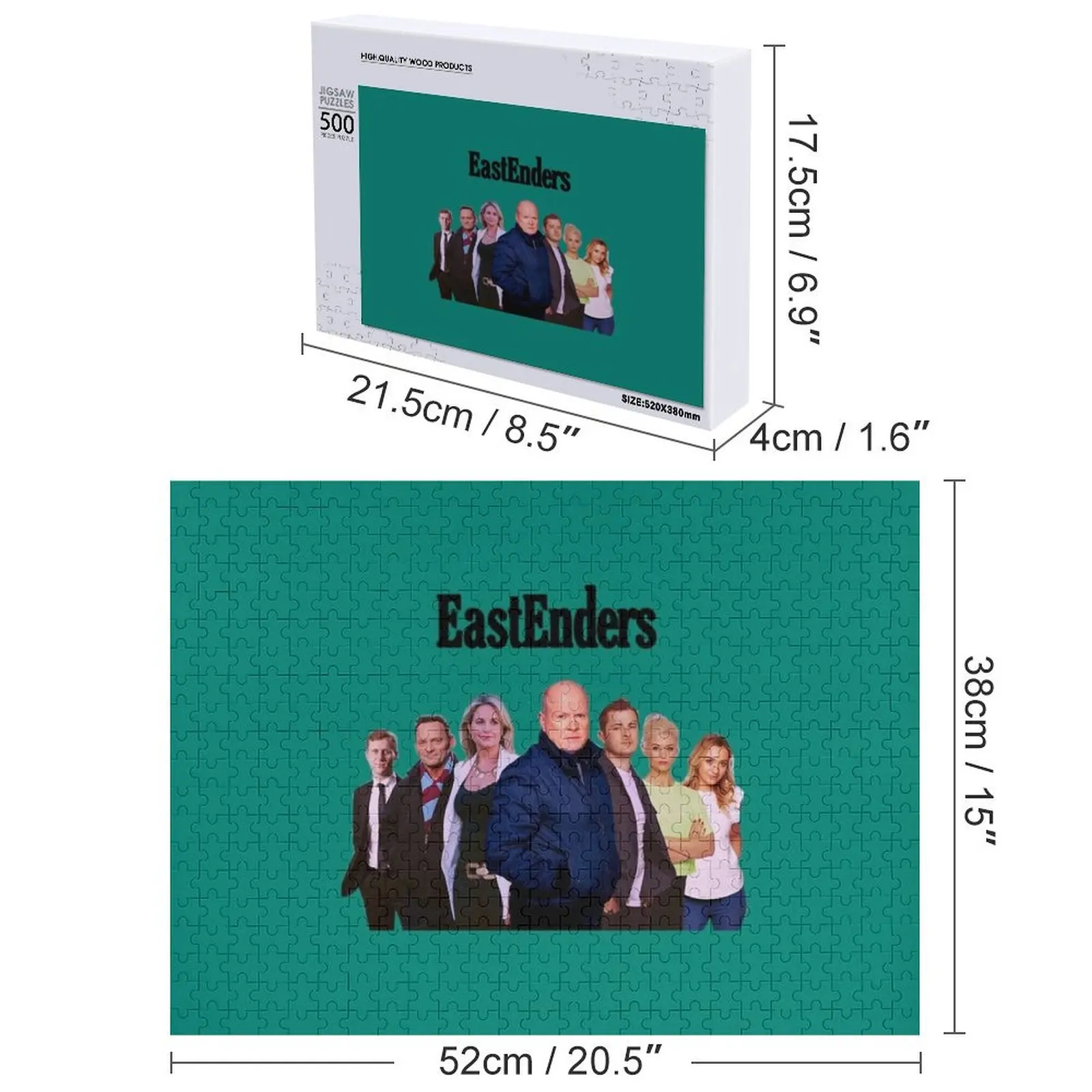Eastenders a Eastenders a Eastenders Jigsaw Puzzle Foto personalizada Adultos de madera Regalos personalizados Alfândega con foto Puzzle