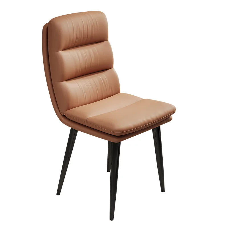 

Обеденный стул, бытовой обеденный стол, табурет со спинкой, стул для столовой, удобный сидячий итальянский минималистичный легкий роскошный стул