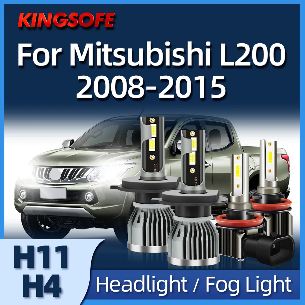 Roadsun H4 Led Headligh 26000Lm Car Ligh Auto Bulbs H11 Fog Lamps For Mitsubishi L200 2008 2009 2010 2011 2012 2013 2014 2015