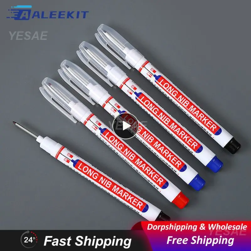 Multipurpose Waterproof Long Head Marker, Papelaria Xileno-Free, Caneta Gel, Secagem Rápida, Material Escolar