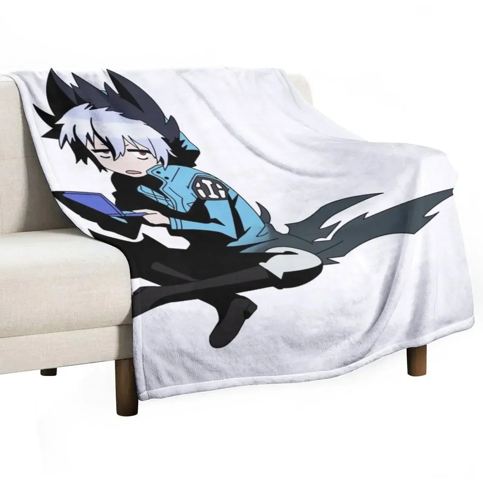 

Servamp Kuro Cute Sleepy Playing Games Throw Blanket Cozy Sofa Blanket for TV Watching Napping