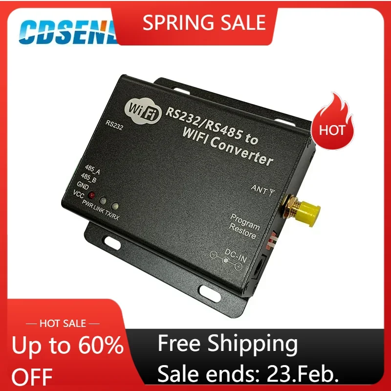 2,4 ГГц CC3200 WIFI DTU Беспроводной радиочастотный модуль промышленного класса RS232 RS485 Последовательный порт CDSENET E103-W02-DTU Передатчик WIFI Сервер