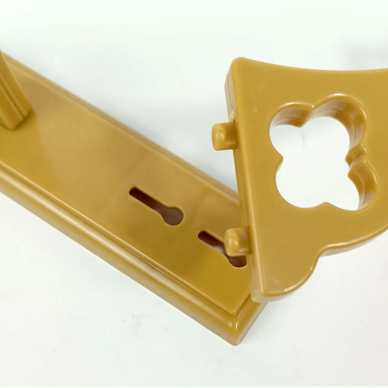 Vintage Rodada Mão Fan Holder, Display Stand, antigo Handheld Folding Fan Bracket, Base destacável, Desktop Paper Fanrack, durável B