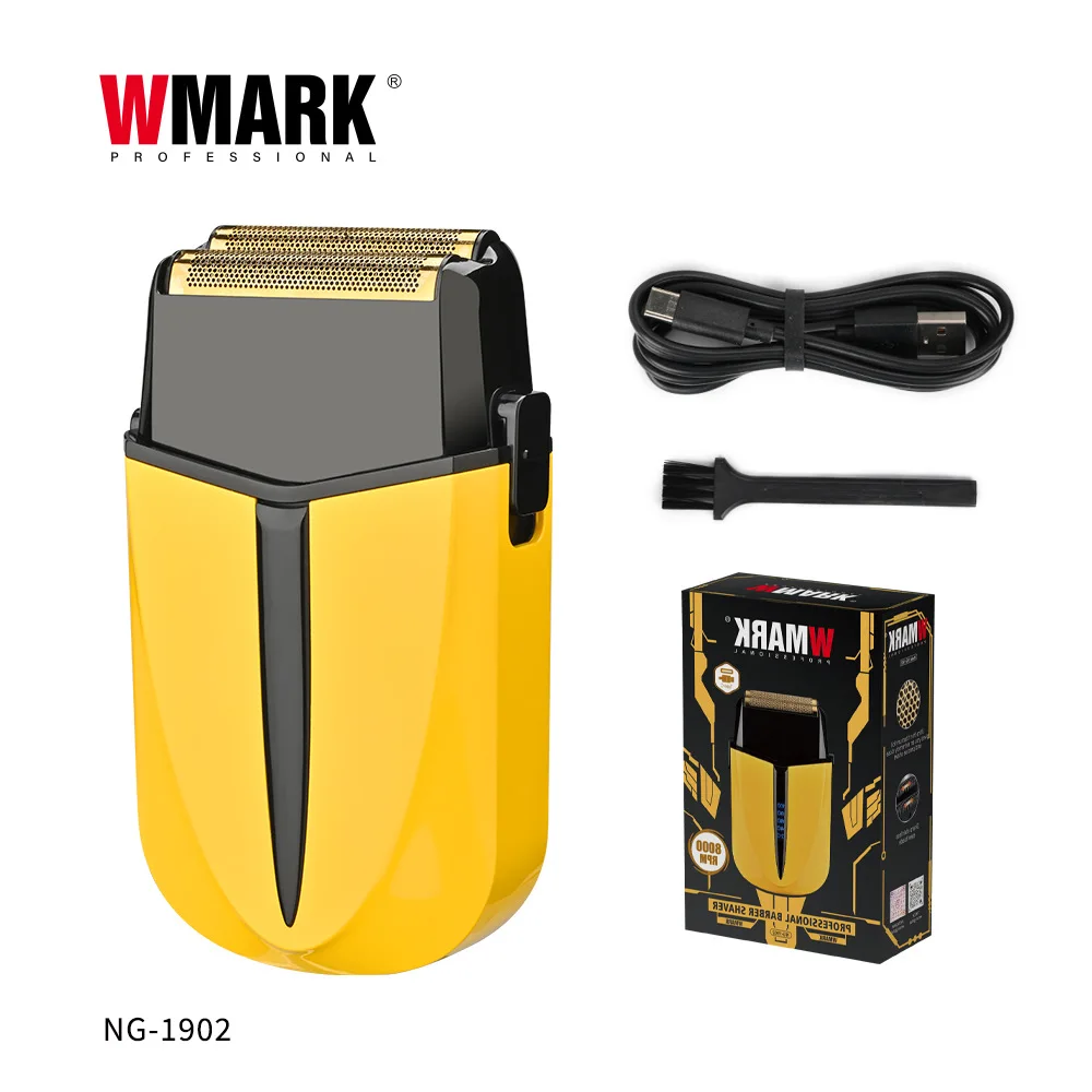 

WMARKNG-1902 новая электрическая мужская машинка для стрижки волос из нержавеющей стали с титановым покрытием и двумя лезвиями