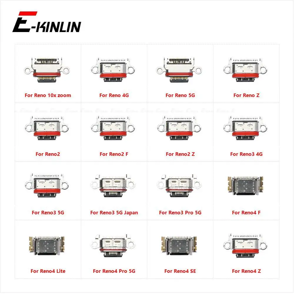 Type-C Micro Jack Connector Socket For OPPO Reno 10x zoom Reno2 Reno3 Reno4 Pro Lite Z F SE 4G 5G Charge Charging Dock Plug Port