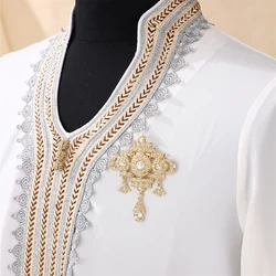 Free Shipping Best-selling New Vison Fashion Moroccan Style Brooch For Women Favorite Crystal Gift Arabic Bride Wedding Jewel