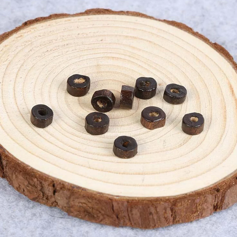

500pcs Wooden 3X8Mm Diy Loose Beads For Jewelry Making Accessories Hole Design Light Weight Natural Beading Kits Wood Bracelet