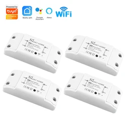 Tuya WiFi Smart Switch APP Wireless Controller Universal Breaker Timer LED Light Switch Smart Life Works with Alexa Google Home