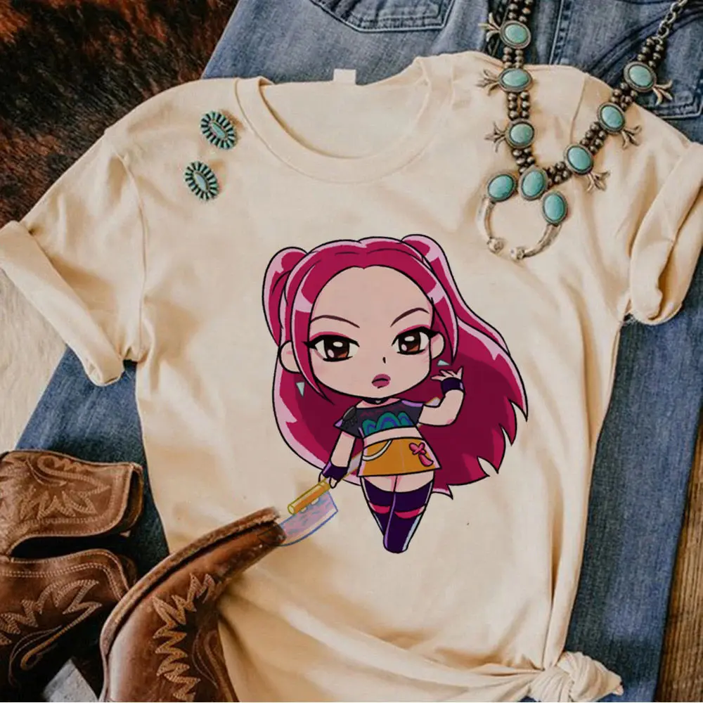 Kpop Demon Hunters Tiger shirt teen Comfortable streetwear harajuku  Classic t-shirt Digital Breathable aesthetic 80s