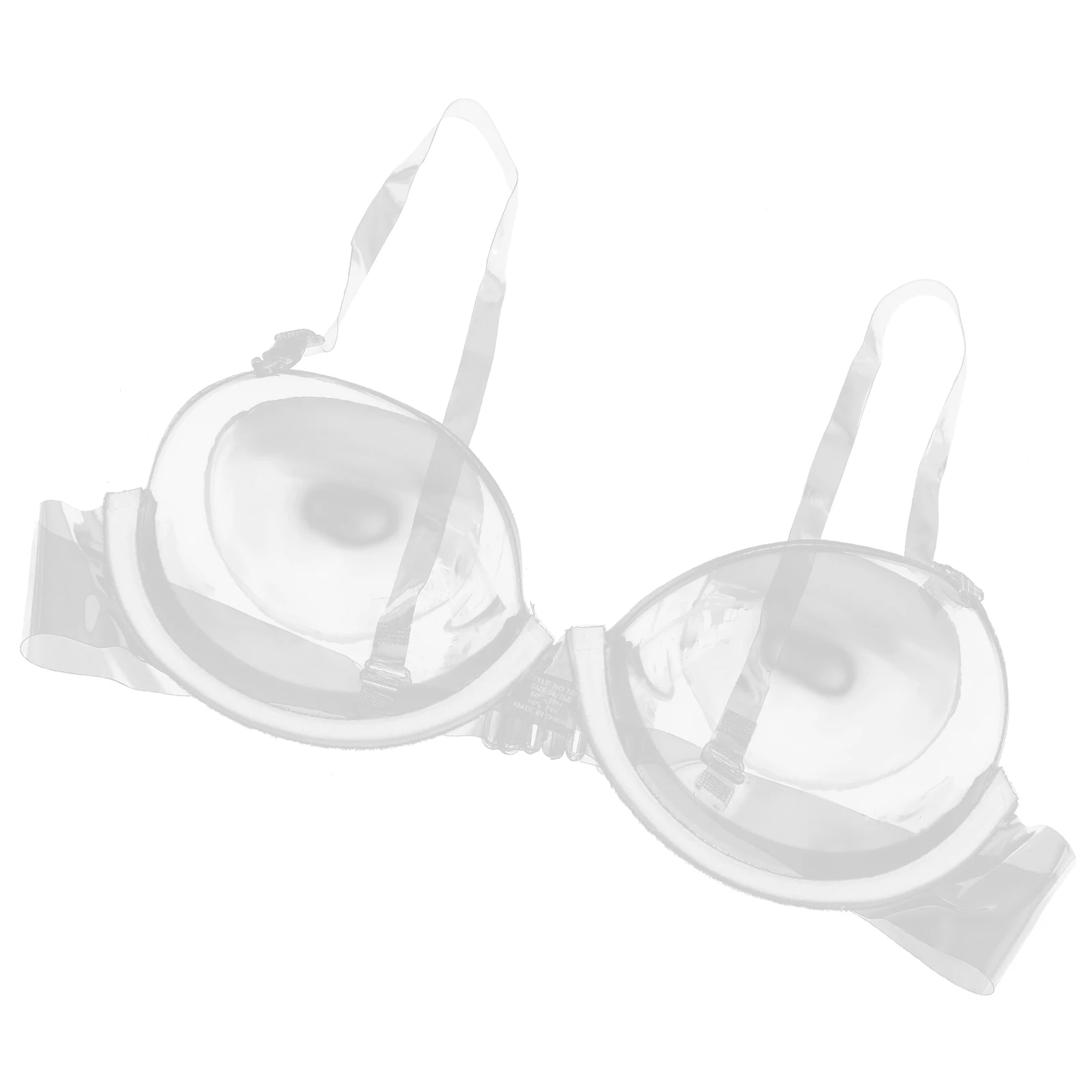 Reggiseno invisibile Reggiseni monouso trasparenti Comodo viaggio Spalline trasparenti regolabili Lingerie da donna 3 4 tazze Chiusura posteriore