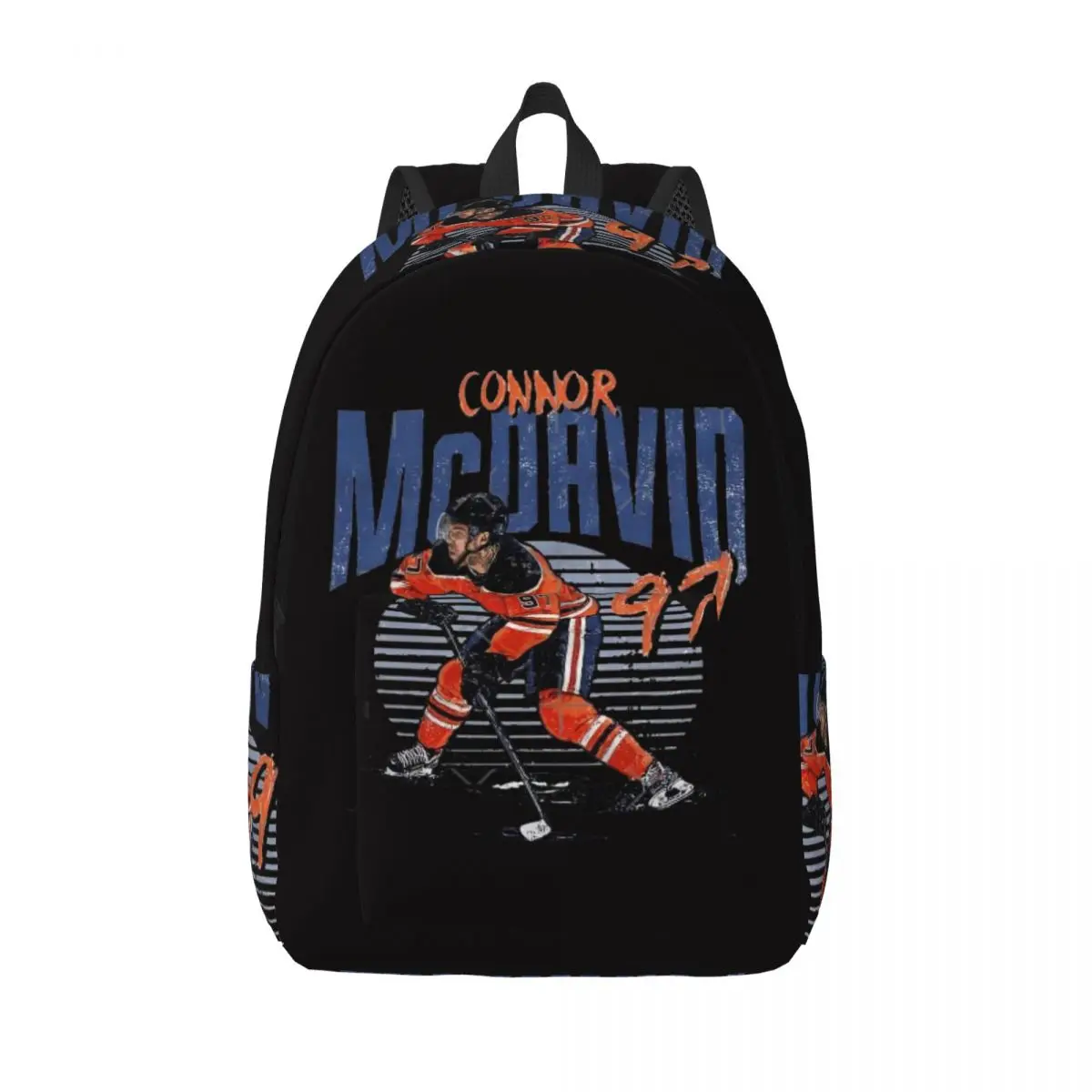 Connor McDavidFor Edmonton Oilers Fans Student Backpack School Bag Hiking Travel Daypack for Boys Girls Bookbag Shoulder Bags