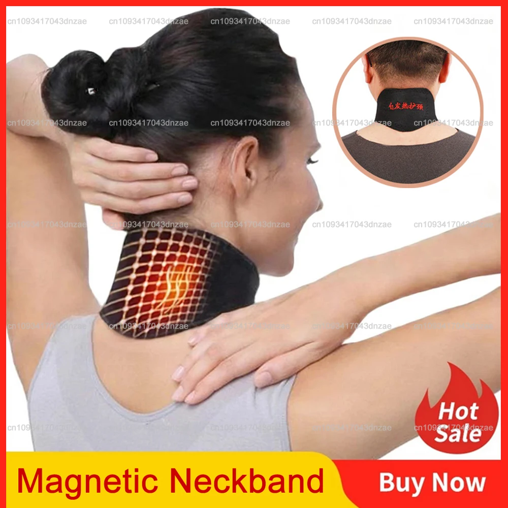 

1 Piece Health Care Neck Support Massager Tourmaline Self-heating Neck Belt Protection Spontaneous Heating Belt Body Massager
