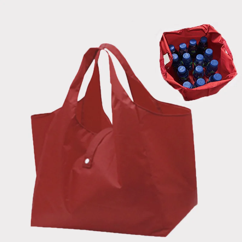 Customized Logo Japanese Folding Eco-friendly Convenient Large Supermarket Shopping Bag Foldable Storage Waterproof Oxford